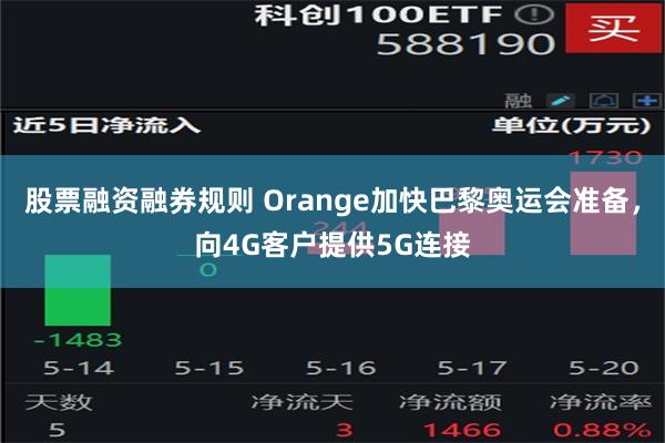 股票融资融券规则 Orange加快巴黎奥运会准备，向4G客户提供5G连接