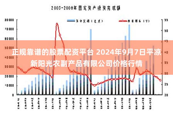 正规靠谱的股票配资平台 2024年9月7日平凉新阳光农副产品有限公司价格行情