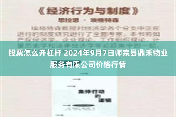 股票怎么开杠杆 2024年9月7日师宗县鼎禾物业服务有限公司价格行情