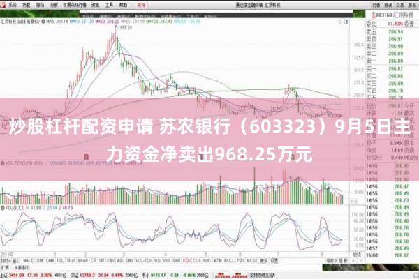 炒股杠杆配资申请 苏农银行（603323）9月5日主力资金净卖出968.25万元