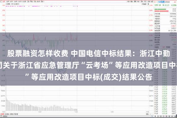 股票融资怎样收费 中国电信中标结果：浙江中勤招标代理有限公司关于浙江省应急管理厅“云考场”等应用改造项目中标(成交)结果公告