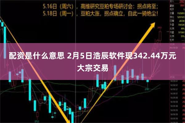 配资是什么意思 2月5日浩辰软件现342.44万元大宗交易