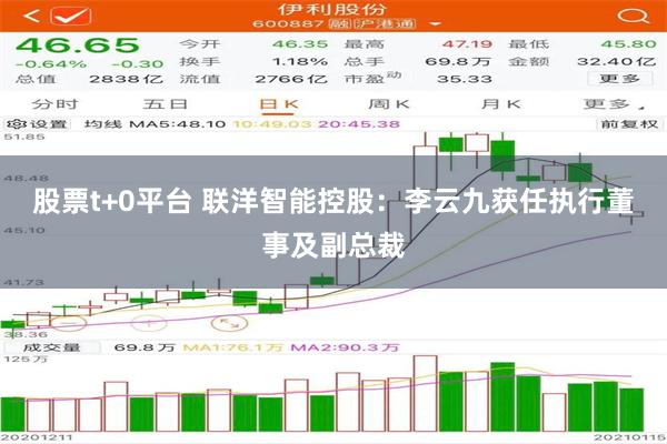 股票t+0平台 联洋智能控股：李云九获任执行董事及副总裁